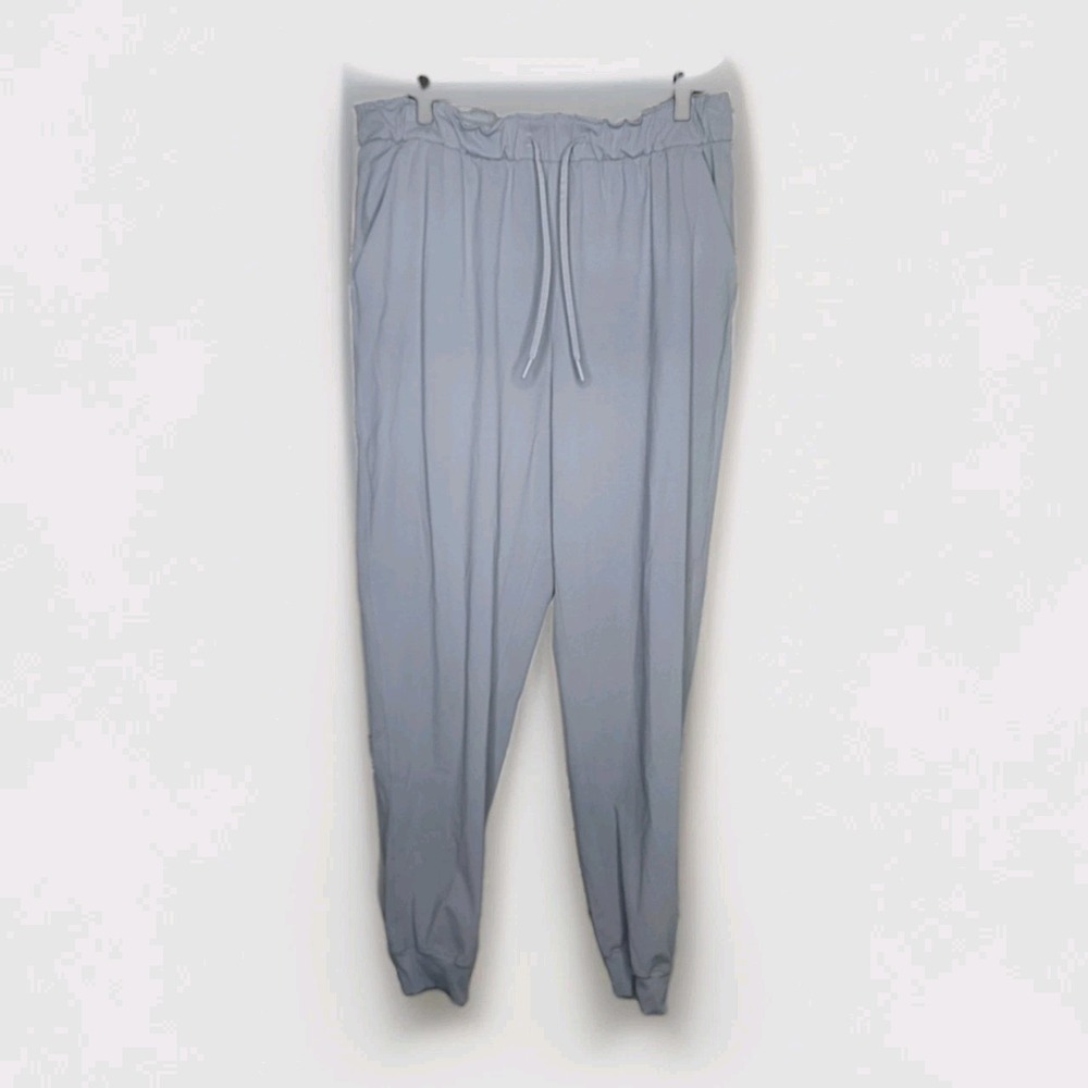 Lululemon Keep Moving High Rise Jogger Chambray 12 W5DCRS Gray Athletic